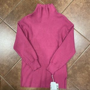 Chelsea & Violet Pink Mock Neck Top